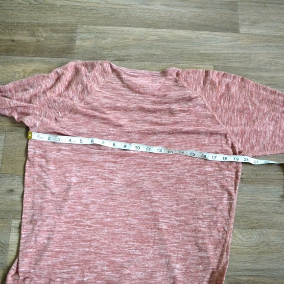 Wilfred Free People Burnout Elbow Patch Long Sleeve Shirt Size Medium - Picture 3 of 4